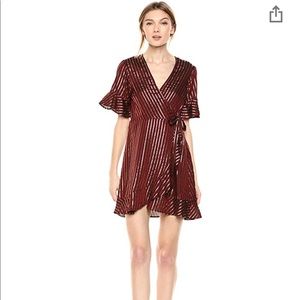Show Me Your MuMu Leslie Mini Wrap Dress NWT